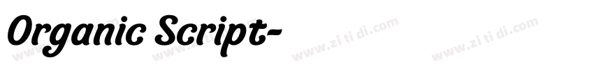 Organic Script字体转换